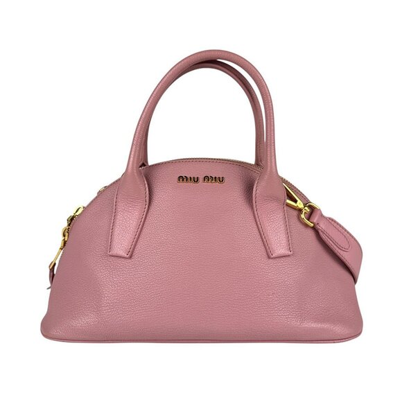 MIU MIU Pink Leather Shoulder Bag - Picture 1 of 5